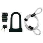 BIKERSAY BK020A Bicycle Anti-theft U-shaped Lock, With Wire Rope, BK020A