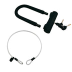 BIKERSAY 1.2 x 120cm Bicycle U-lock Steel Wire Rope, Steel Wire Rope