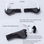 1 Pair BIKERSAY HG003 Rubber Goat Style Bicycle Handlebar Cover