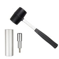 BIKERSAY BT042T Bicycle Fork Star Nut Installation Tool Bowl Set Toothless Bike Sunflower Installation Tools with Rubber Hammer, BT042T