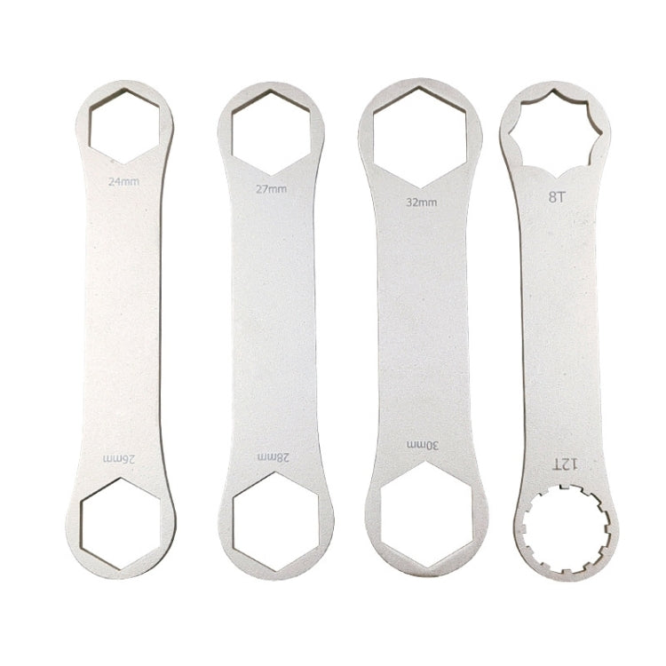 BIKERSAY BT050A Multifunctional Stainless Steel Bicycle Fork Wrench Double Head Spanner, BT050A, BT050B, BT050C, BT050D