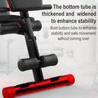 189-2 Ultimate Edition Household Folding Multifunctional Bold Main Frame Dumbbell Bench Sit-up Bench Weightlifting Bed with Pull Rope, Ultimate Edition