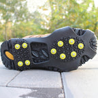10 Teeth Ice Claw Outdoor Non-slip Shoes Covers for Ice Snow Ground, Size : XL, Size : XL