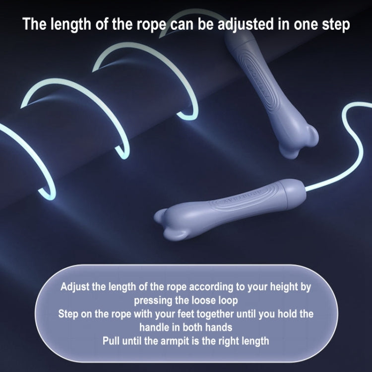 Fitness Men Women Lose Weight Essential Exercise Slimming Glowing Skipping Rope, Style: Corded, Corded
