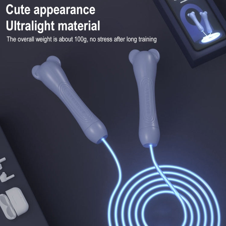 Fitness Men Women Lose Weight Essential Exercise Slimming Glowing Skipping Rope, Style: Cordless, Cordless