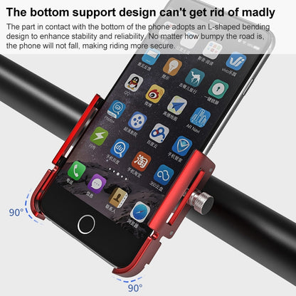 GUB P30 Aluminum Bike Phone Holder