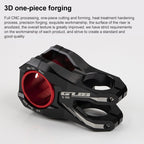 GUB S-50 31.8mm - 35mm Aluminum Alloy Bike Stem, S-50 Black