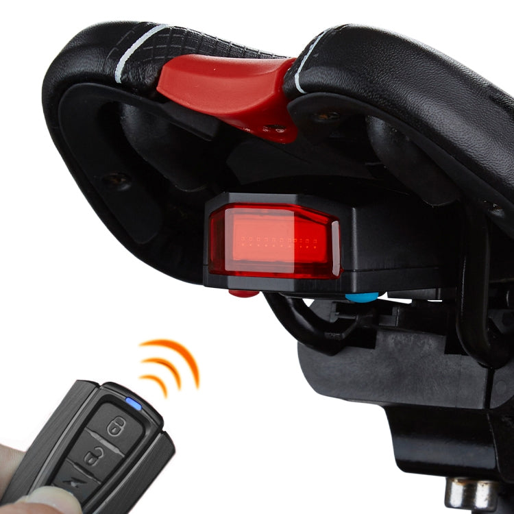 ANTUSI A6 USB Charging COB Light Source Smart Cycling Bike Warning Alarm Tail Light with Remote Control, A6