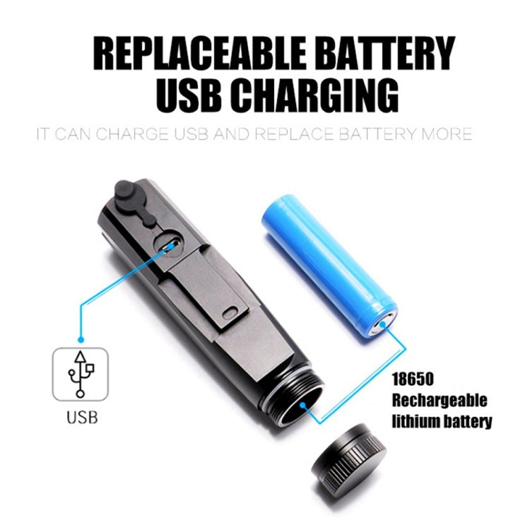 LR-Y1 LED 800LM USB Charging LED Bicycle Headlight Front Lamp with 5 Modes, LR-Y1