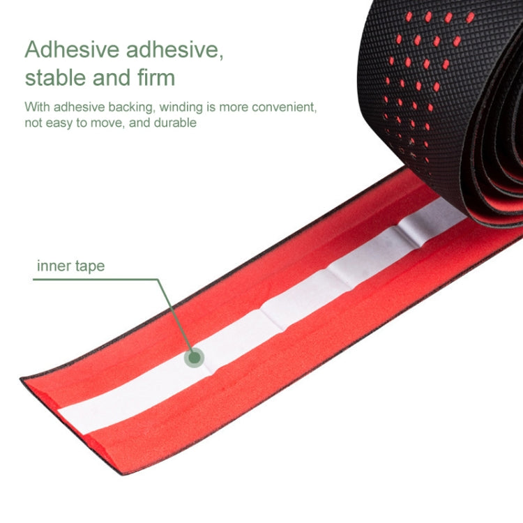 PROMEND GR-082 1 Pair Two-color Antiskid Bicycle Grips Tape, 215x3cm Black White, 215x3cm Black, 215x3cm Black+Green, 215x3cm Black Blue, 215x3cm Black Red