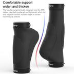 PROMEND GR-506 1 Pair Rubber Ergonomic Ball Bicycle Grip Cover (130mm+130mm), GR-506 130mm+130mm