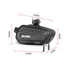 WILD MAN ES7 1.2L Rainproof Bicycle Bag Frame Front Top Tube Cycling Bag, ES7 (Black)