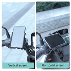 Rotatable PVC Motorcycle Bicycle Handlebar Mount Mobile Phone Holder, Handlebar Holder A