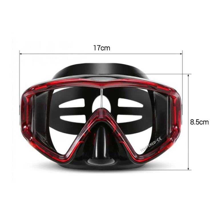 DM600 Silica Gel Diving Mask Swimming Goggles Diving Equipment for Adults, DM600 (Black), DM600 (Black Blue), DM600 (Red + Black), DM600 (White)
