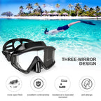 DM600 Silica Gel Diving Mask Swimming Goggles Diving Equipment for Adults, DM600 (Black), DM600 (Black Blue), DM600 (Red + Black), DM600 (White)