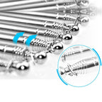 1.2M 6 Knots Telescopic Stainless Steel Rubber Sleeve Teaching Stick Guide Signal Flag, Random Color Delivery, 1.2M 6 Knots