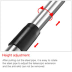 2.5M 2 Knots Multi-function Telescopic Stainless Steel Teaching Stick Guide Flagpole Signal Flag, 2.5M 2 Knots