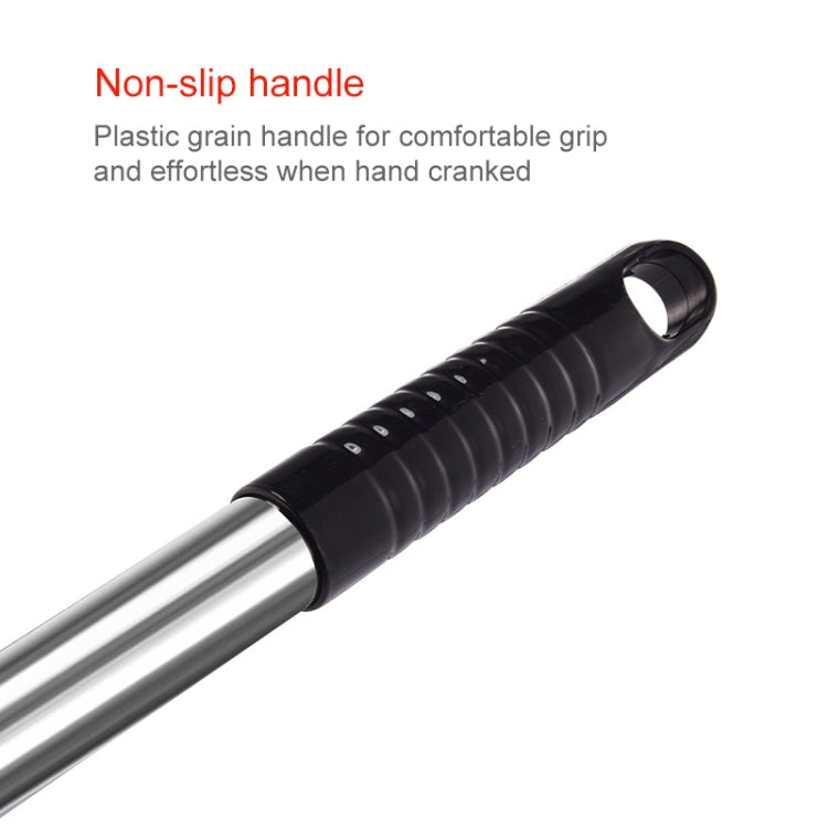 2.5M 2 Knots Multi-function Telescopic Stainless Steel Teaching Stick Guide Flagpole Signal Flag, 2.5M 2 Knots