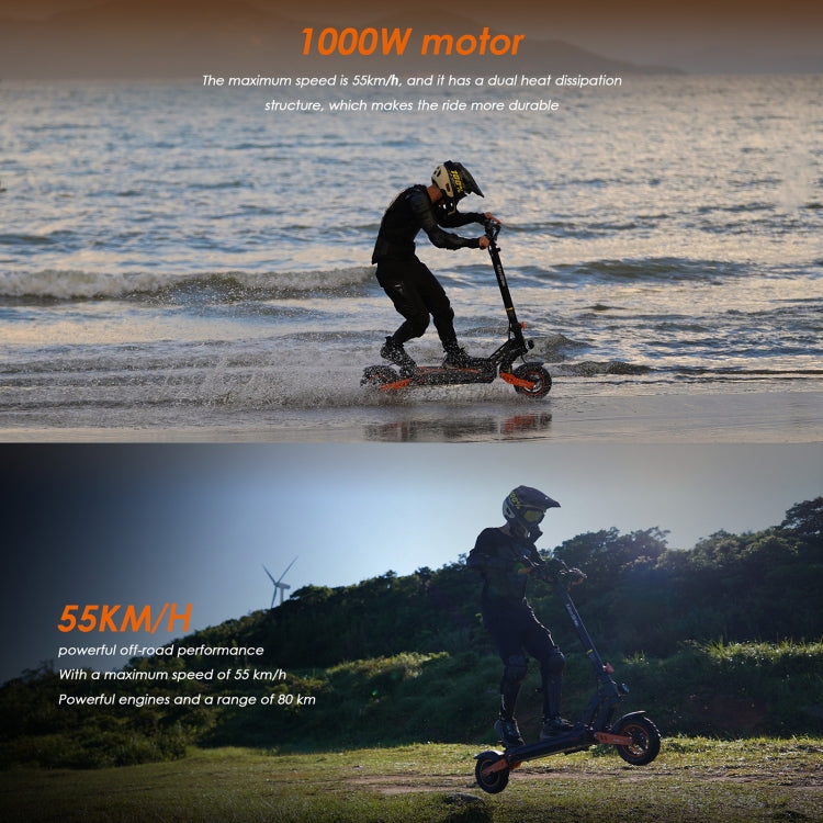 KUGOO Kukirin G2 Max 1000W 48V 20AH Three-speed Folding Electric Offroad Scooter with LED Display, G2 Max