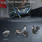 Kukirin A1 800W Three-speed Folding Electric Offroad Scooter with 10 inch Vacuum Tires, EU Plug, A1
