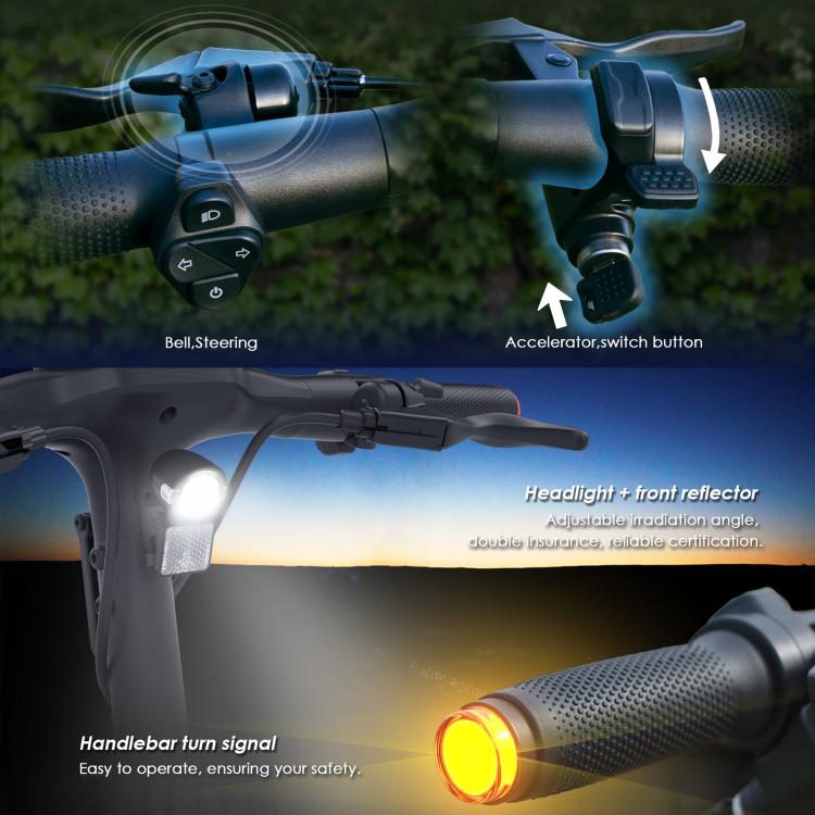 Kukirin A1 800W Three-speed Folding Electric Offroad Scooter with 10 inch Vacuum Tires, EU Plug, A1