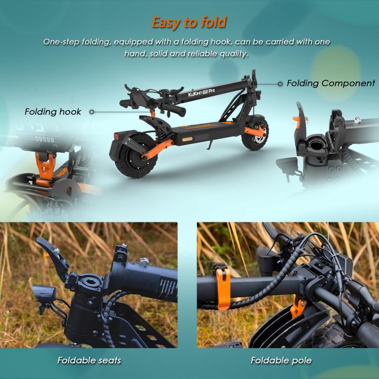 Kukirin G2 Pro VMP 500W Three-speed Folding Electric Offroad Scooter with 9 inch Vacuum Tires, G2 Pro VMP