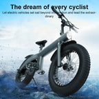 Q3 250W All-terrain Off-road Electric Bicycle with 20 inch Tires, EU Plug (Black)