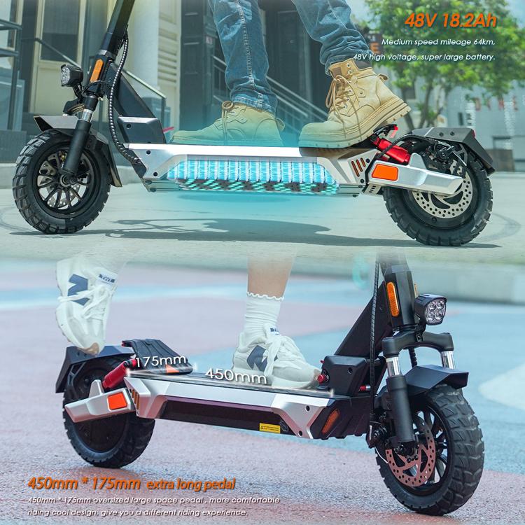 Kukirin M4 Max 800W Three-speed Folding Electric Scooter with 10 inch Vacuum Tires, EU Plug(Black), M4 Max