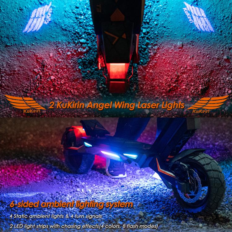 Kukirin T3 800W 45km/h Max Speed Folding Electric Scooter with 10 inch Vacuum Tires & 14-Light System, EU Plug(Black), T3
