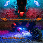 Kukirin T3 800W 45km/h Max Speed Folding Electric Scooter with 10 inch Vacuum Tires & 14-Light System, EU Plug(Black), T3