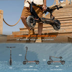 Kukirin T3 800W 45km/h Max Speed Folding Electric Scooter with 10 inch Vacuum Tires & 14-Light System, EU Plug(Black), T3