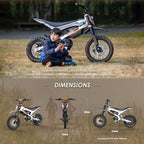 Kukirin X1 1000W 50km/h Max Speed Electric Off-road Motorcycle with 14-inch Front / 12-inch Rear Tires, EU Plug, X1