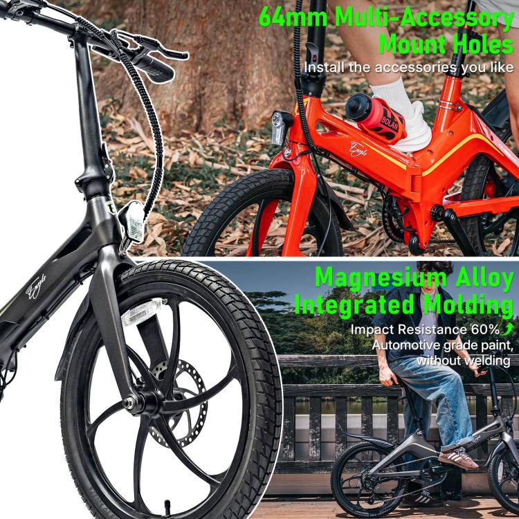 ONEBOT Eagle 250W 36V 10.2Ah 6-Speed Folding Electric Bicycle with 20 inch Tires, EU Plug
