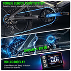 ONEBOT Eagle 250W 36V 10.2Ah 6-Speed Folding Electric Bicycle with 20 inch Tires, EU Plug