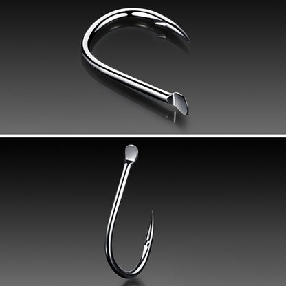 ISE 500 PCS Mixed Size Fish Barbed Hook Fishing Hooks, 3-12#