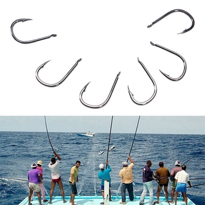 ISE 500 PCS Mixed Size Fish Barbed Hook Fishing Hooks, 3-12#