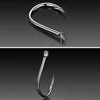 ISE 500 PCS Mixed Size Fish Barbed Hook Fishing Hooks, 6-15 #