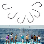 ISE 500 PCS Mixed Size Fish Barbed Hook Fishing Hooks, 6-15 #