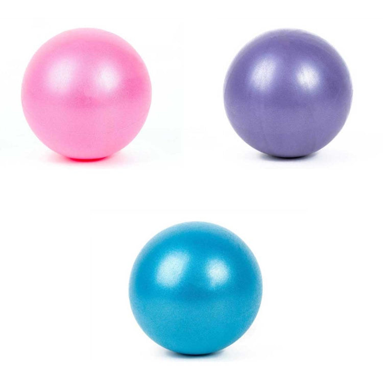 Mini Yoga Pilates Ball Explosion-proof PVC Ball Balanced Fitness Gymnastic Exercise Training with Straw, Diameter: 25cm, 25cm(Purple), 25cm(Blue)