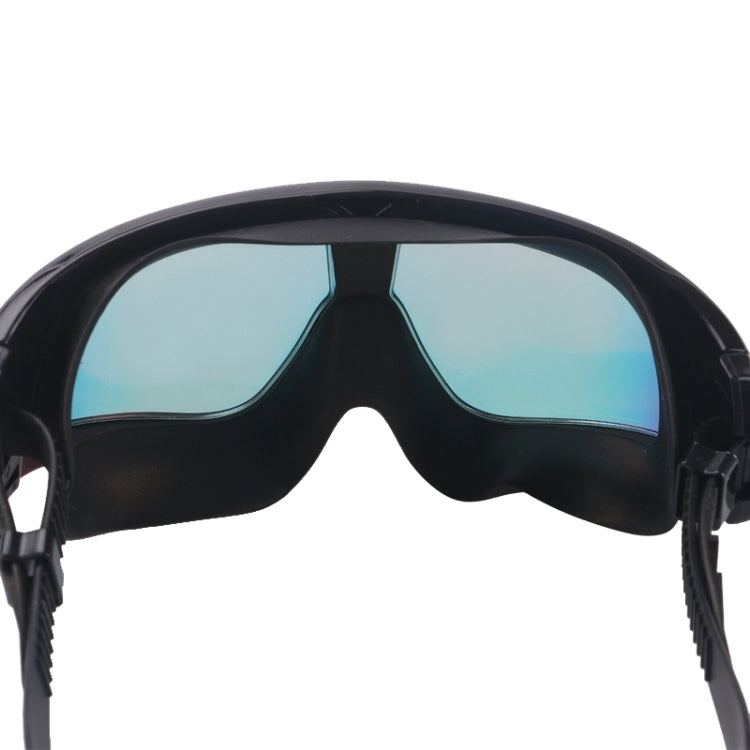 Colorful Large Frame Electroplating Anti-fog Silicone Swimming Goggles for Adults, 8801 (Red + Black), 8801 (Yellow + Black), 8801 (Blue + Black)