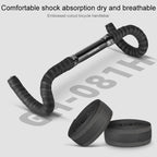 PROMEND GR-081H 1 Pair Embossed Hollow Antiskid Bicycle Grips Tape, 200x3cm Black