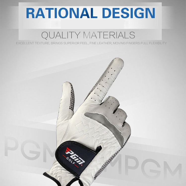 PGM Left Hand Sheepskin Anti-slip Particle Golf Men Gloves, Size: 23#, Size: 23#