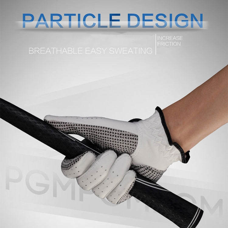 PGM Left Hand Sheepskin Anti-slip Particle Golf Men Gloves, Size: 26#, Size: 26#