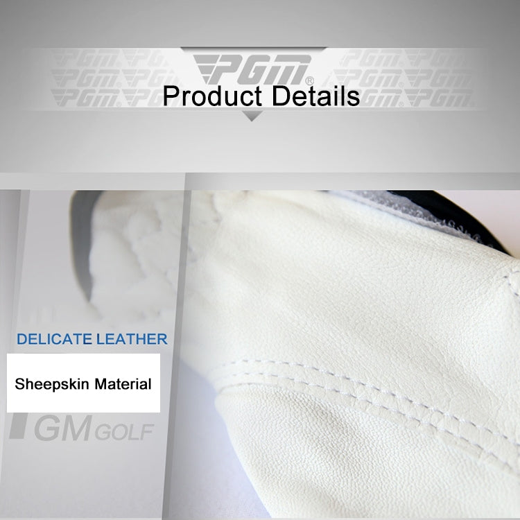 PGM Right Hand Sheepskin Anti-slip Particle Golf Men Gloves, Size: 22#, Size: 22#