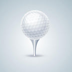 Synthetic Rubber Driving Range Golf Balls, Double Layer Blank Elastic Golf Balls, Rubber Ball White