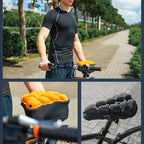 BC-203 2.0 M Size Bicycle Foldable Inflatable Airbag Cushion Seat Cover with Inflator, BC-203 2.0 M