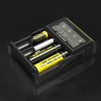 Nitecore D4 Intelligent Digi Smart Charger with LCD Display for 14500, 16340 (RCR123), 18650, 22650, 26650, Ni-MH and Ni-Cd (AA, AAA) Battery, D4