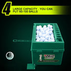 PGM Golf Ball Dispenser Automatic Tee Up Machine with Club Rack, Size: 62x32x32cm, 62x32x32cm Green, 62x32x32cm Grey