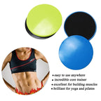 1 Pair 17.8cm Fitness Exercise Core Training Abdominal Workout Gliding Discs Sliding Disc, Round Shape, Triangle Shape