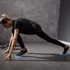 1 Pair 17.8cm Fitness Exercise Core Training Abdominal Workout Gliding Discs Sliding Disc, Round Shape, Triangle Shape